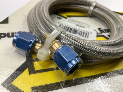 For Holley 15250NOS NOS Stainless Steel Braided Hose -4AN Blue - 4 FEET