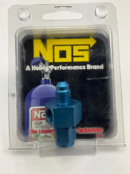 Holley 16103NOS NOS Nitrous Bottle Gauge/Purge Kit Adapter, -4AN