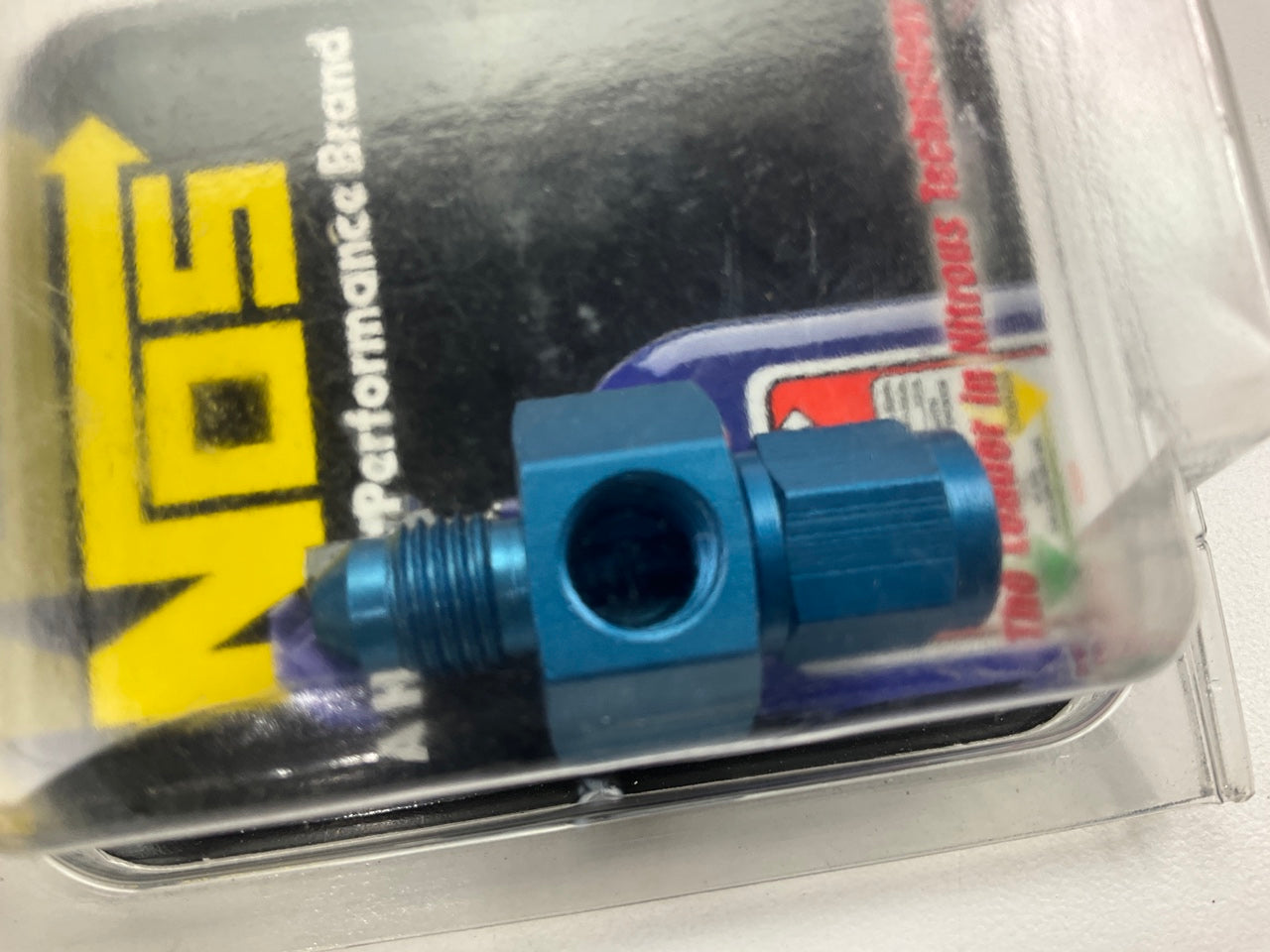 16103NOS Nitrous Bottle Gauge/Purge Kit Adapter, -4AN