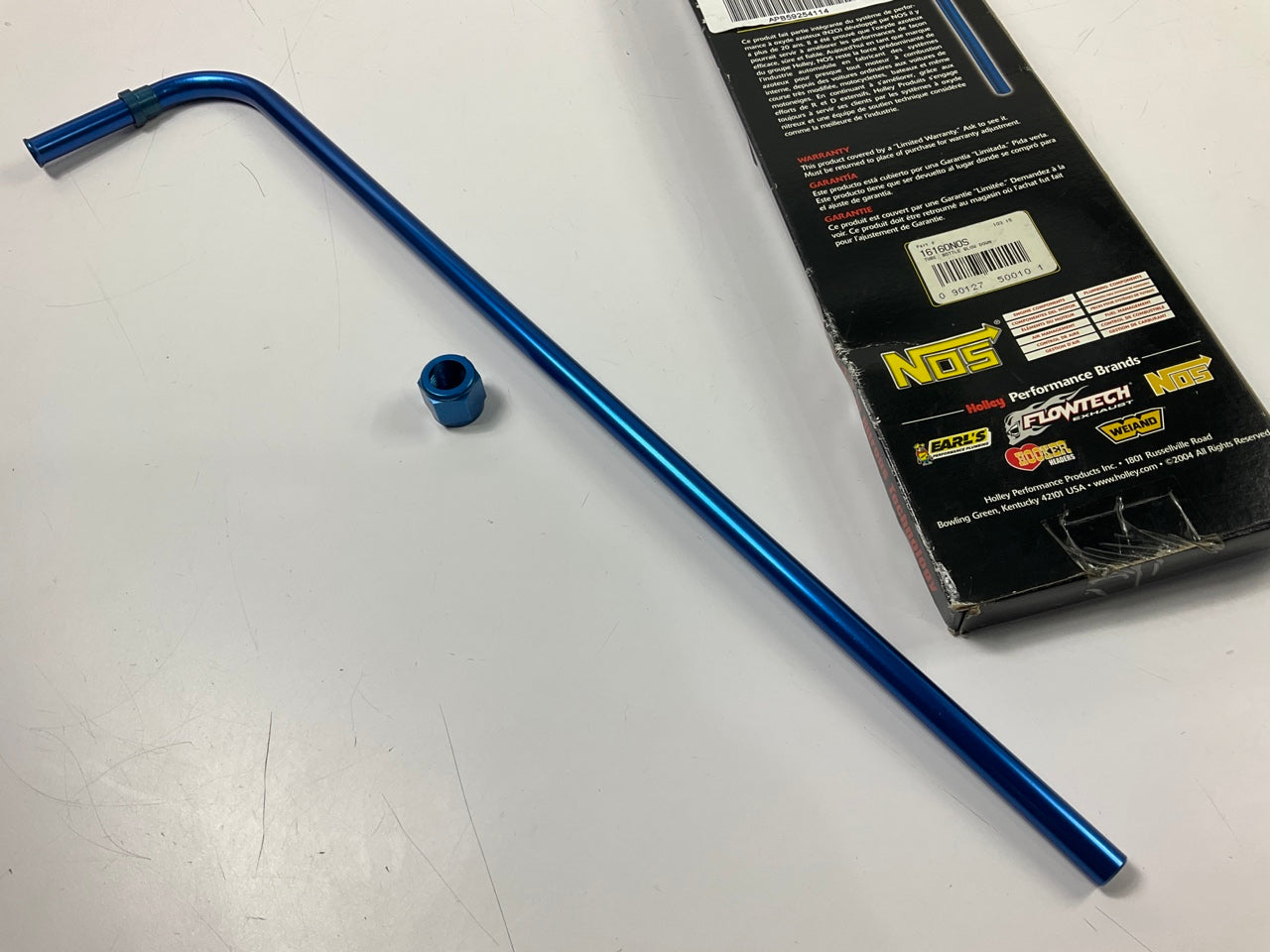 16160NOS - 90 Degree Nitrous NOS Bottle Blowdown Tube - Blue