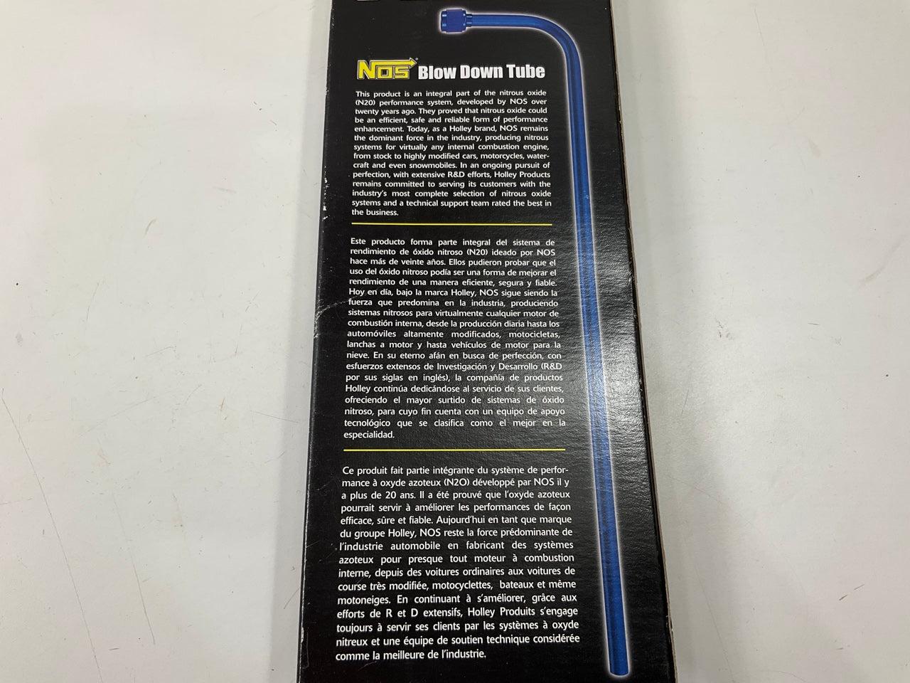 Holley 16161NOS NOS 90 Degree Nitrous Bottle Blowdown Tube - Black