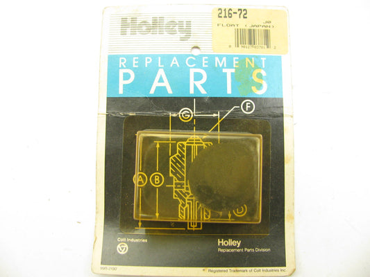 Holley 216-72 Carburetor Float For 1970-1972 Datsun 240z SU Round-top