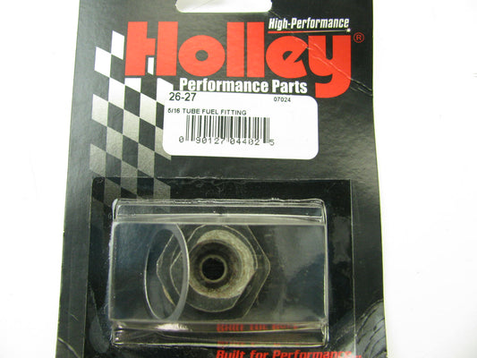 Holley 26-27 Fuel Bowl Inlet Fitting Inverted Flare - 5/16'' - 1/2''-20 X 7/8''-20