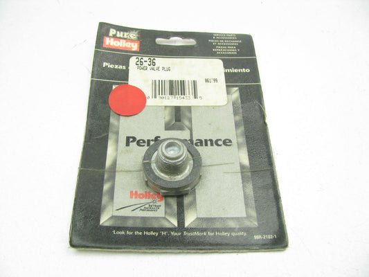 Holley 26-36 Power Valve Block Off Plug - Holley 2300, 4150, 4160, 4500