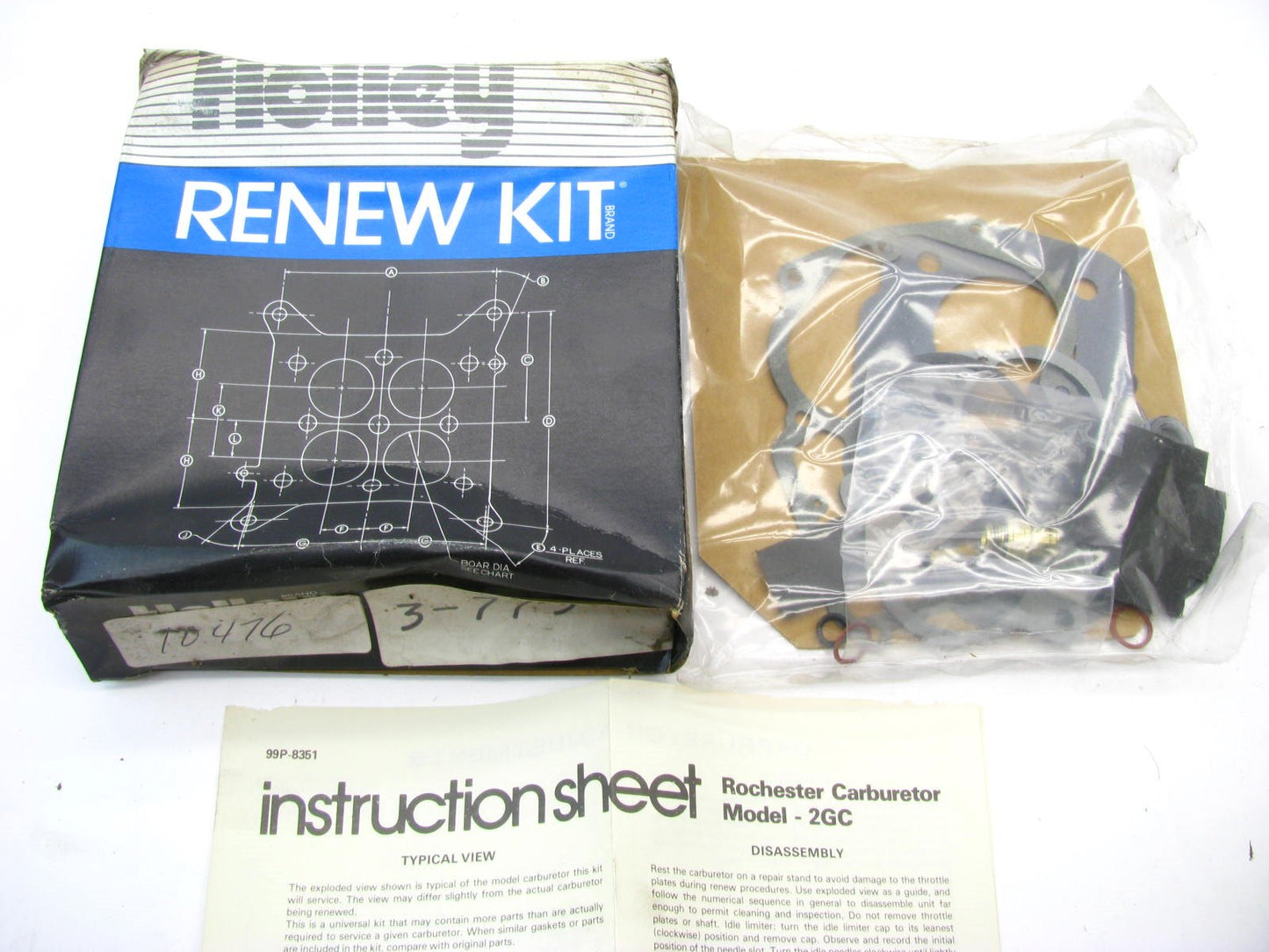 Holley 3-775 Carburetor Repair Rebuild Kit 1976-1977 Buick 231 350 Rochester 2G
