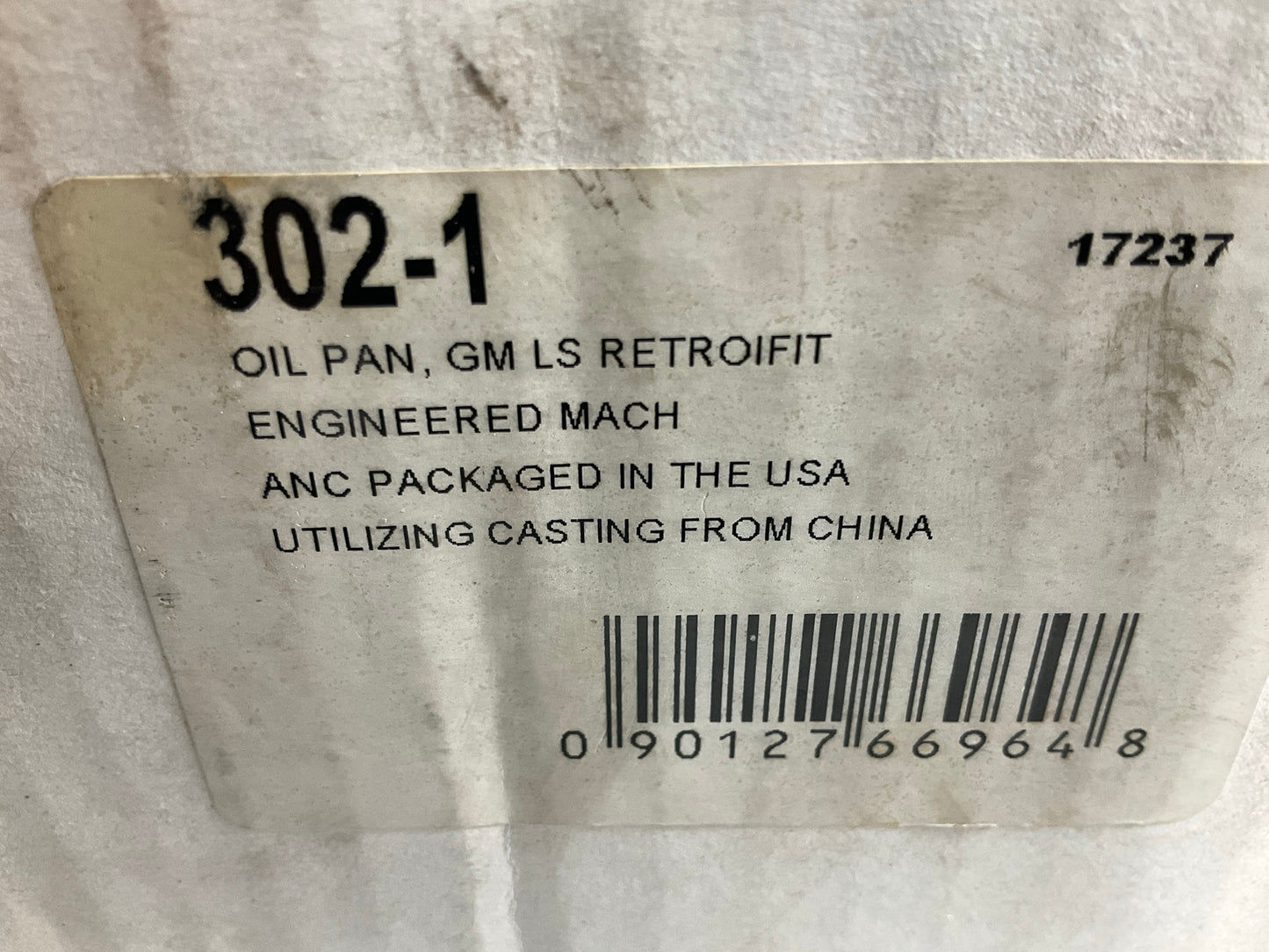 NEW For Holley 302-1 LS Retro-fit Engine Swap Max Clearance Oil Pan Kit Aluminum