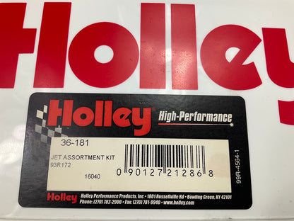 Holley 36-181 4150 4160 4500 4-BBL Brass Carburetor Jet Kit, 2 Of Each Sizes