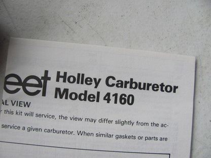Holley 37-754 Renew Kit Carburetor Rebuild Kit For Holley 4160 4-BBL