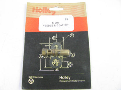 Holley 6-501 Carburetor  Needle & Seat Kit   .097'' Steel-tipped Inlet Needles