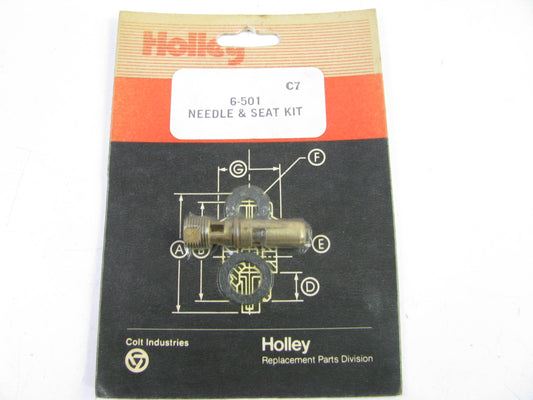 Carburetor  Needle & Seat Kit   .097'' Steel-tipped Inlet Needles - 6-501