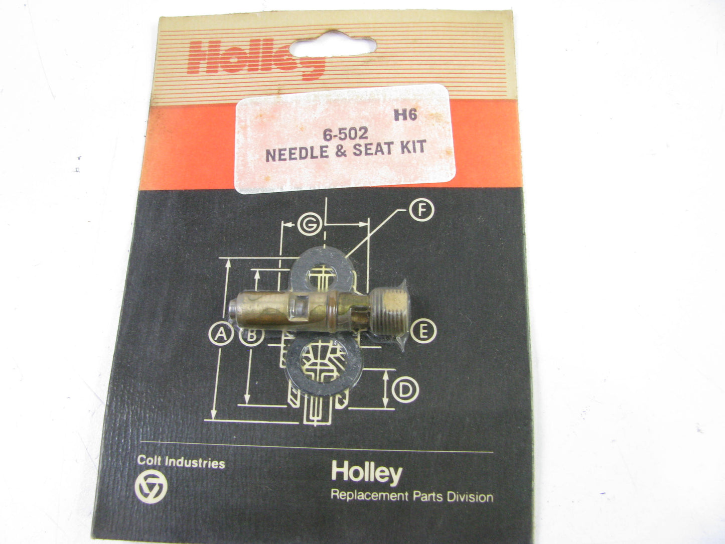 Holley 6-502 Carburetor Needle & Seat Set  .120'' Steel Inlet Needles