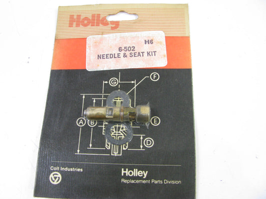 Holley 6-502 Carburetor Needle & Seat Set  .120'' Steel Inlet Needles