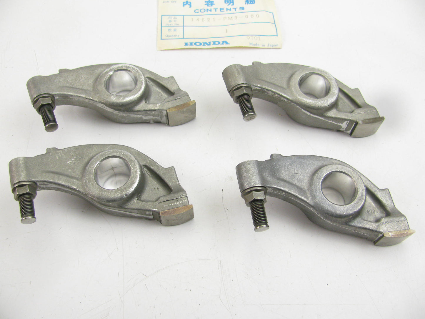 (4) NEW GENUINE Honda 14621-PM3-000 INTAKE A Rocker Arms For 83-95 Honda 1.5L I4