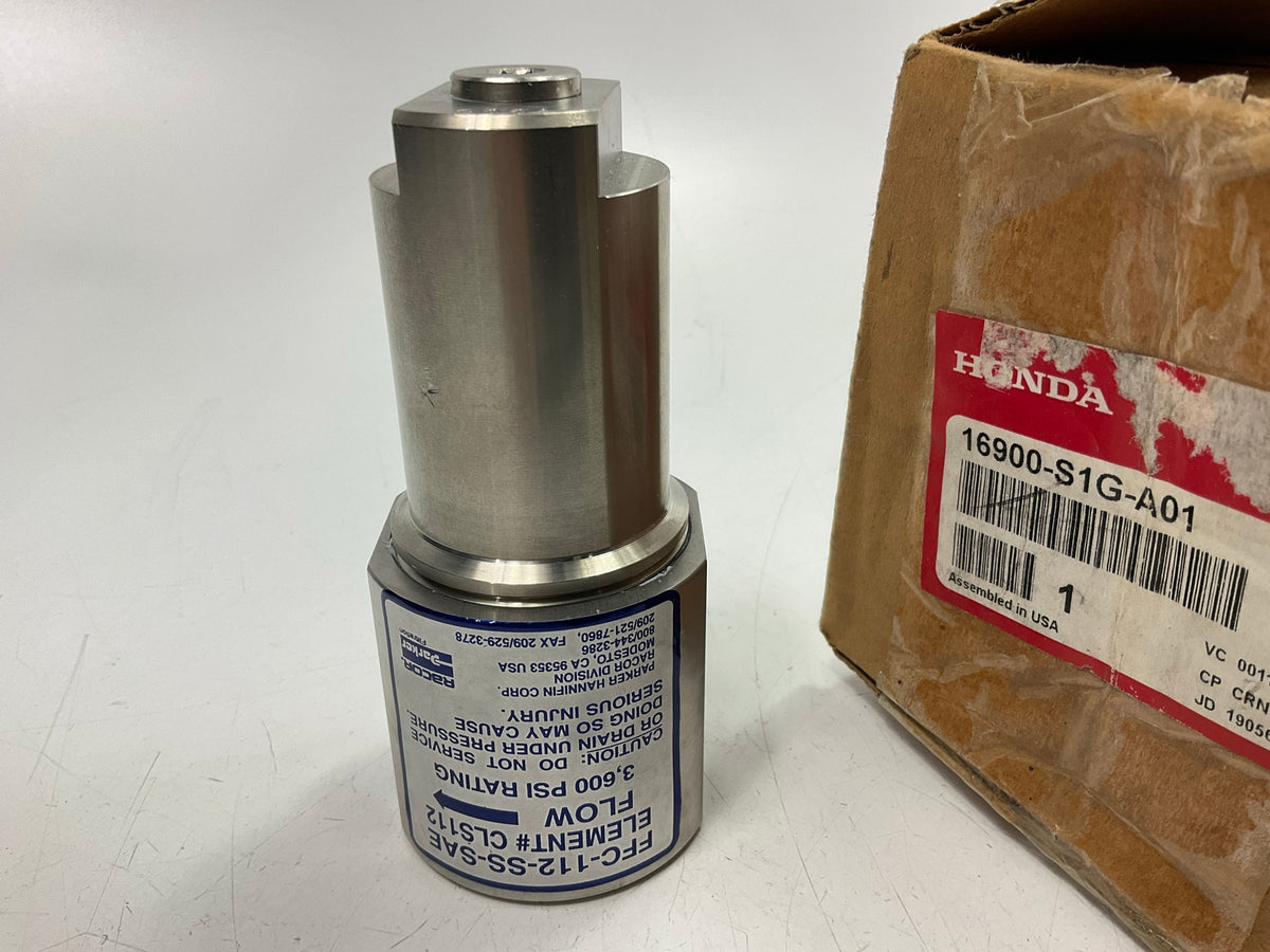 NOS Honda 16900-S1G-A01 CNG Fuel Filter Coalescer Parker FFC-112-SS-SAE / CLS112