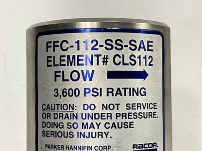 NOS Honda 16900-S1G-A01 CNG Fuel Filter Coalescer Parker FFC-112-SS-SAE / CLS112