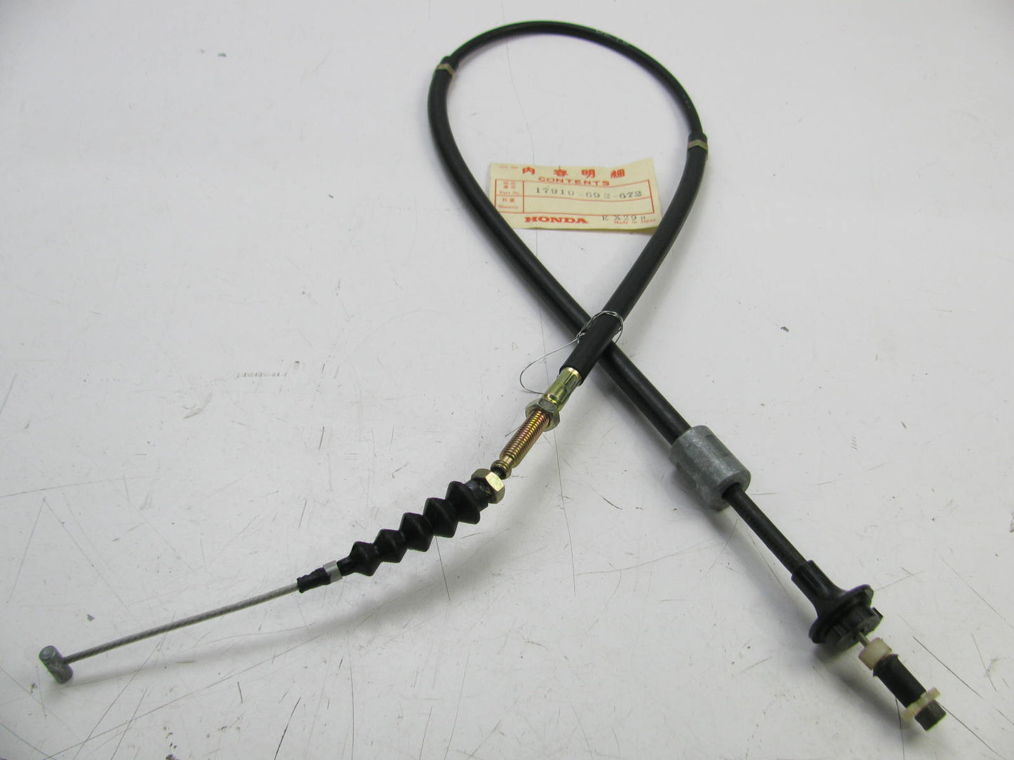 NOS OEM Throttle Gas Pedal Cable   17910-692-672 For 1980-1982 Honda Prelude