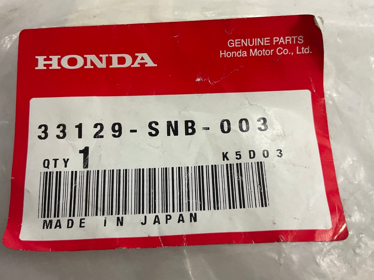 NEW - OEM Honda 33129-SNB-003 High Intensity Discharge (HID) Headlight Igniter