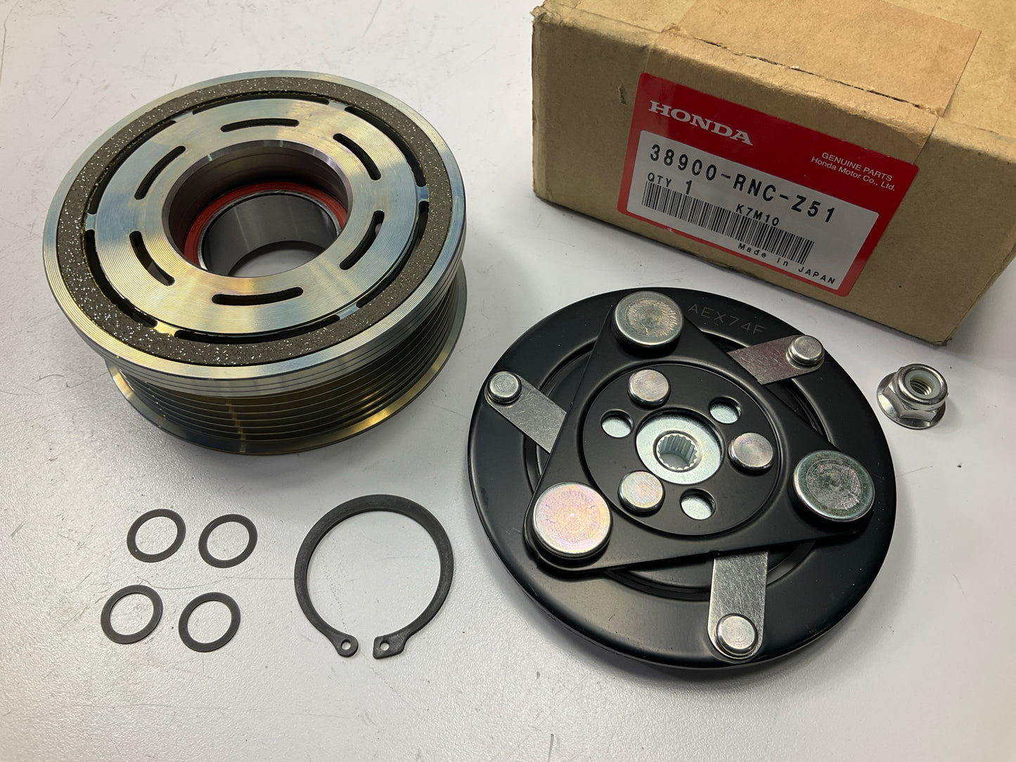 New Genuine OEM Honda 38900-RNC-Z51 A/C Compressor Clutch Set - 2006-2011 Civic