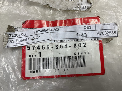 OEM Honda 57455-S04-802 Front Left ABS Wheel Speed Sensor 1996-2000 Honda Civic