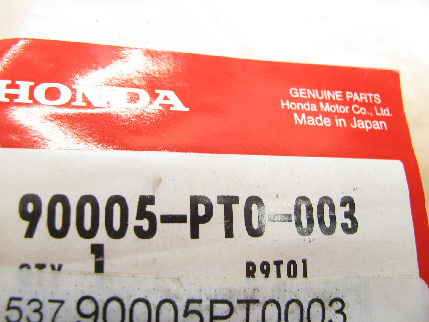 (2) NEW GENUINE OEM Honda 90005-PT0-003 Engine Cylinder Head Bolt