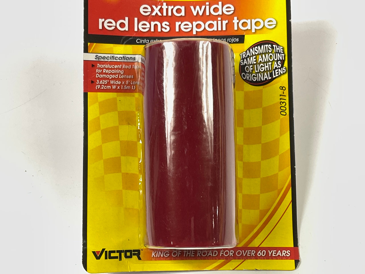 Hopkins 00311-8 Extra Wide Red Tail Light Lens Repair Tape