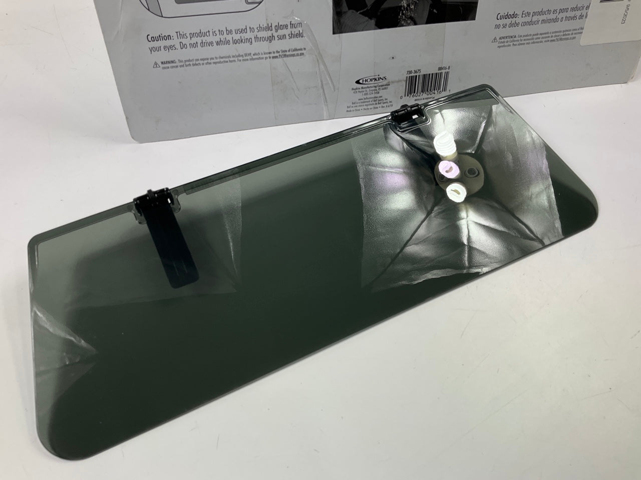 Hopkins 00416-8 Sun Visor Super Shield - Clamp-on Glare Protection From The Sun