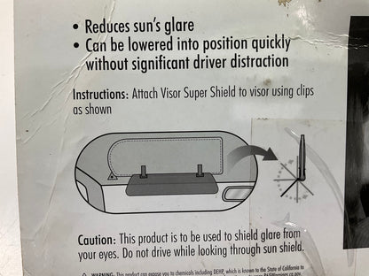 Hopkins 00416-8 Sun Visor Super Shield - Clamp-on Glare Protection From The Sun