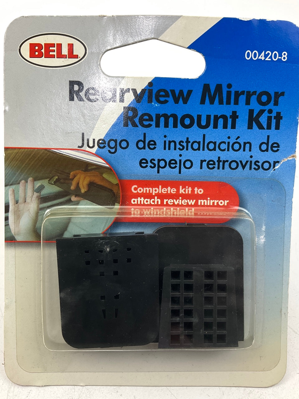 Bell 00420-8 Rearview Mirror Remount Kit Complete Kit To Attach Rear View Mirror