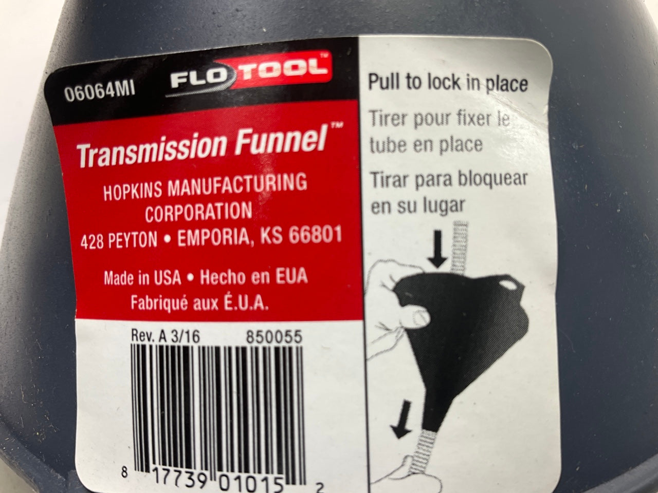 Hopkins 06064MI Flexible 18'' Long Hose Transmission Filler Funnel