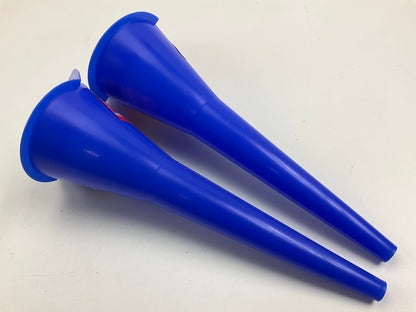 (2) Hopkins FloTool 10701 Spill Saver 10.75'' Extended Neck Multi-Purpose Funnels