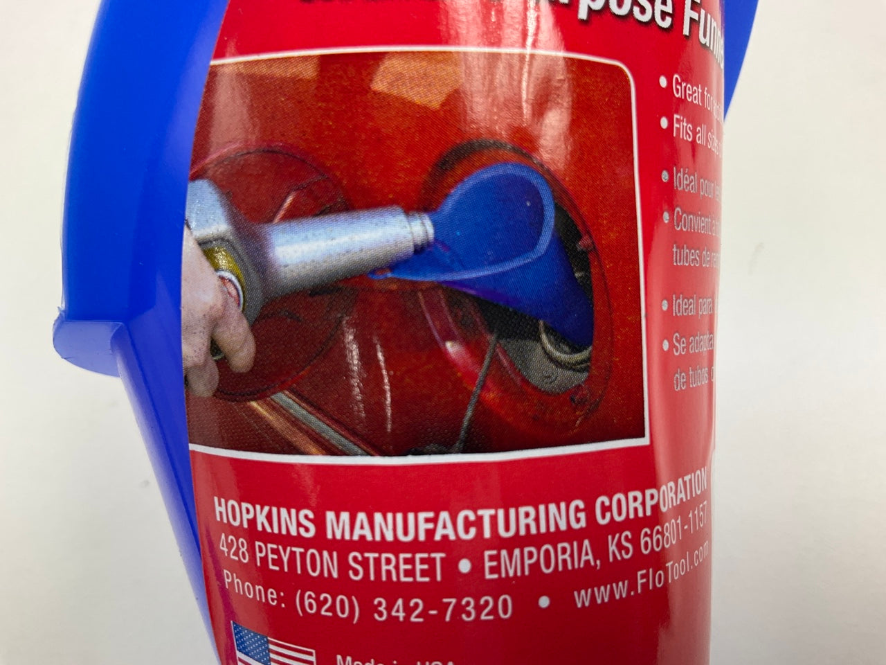 (2) Hopkins FloTool 10701 Spill Saver 10.75'' Extended Neck Multi-Purpose Funnels