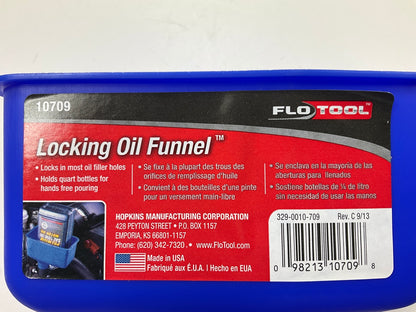Hopkins 10709 FloTool Spill Saver Locking Oil Funnel
