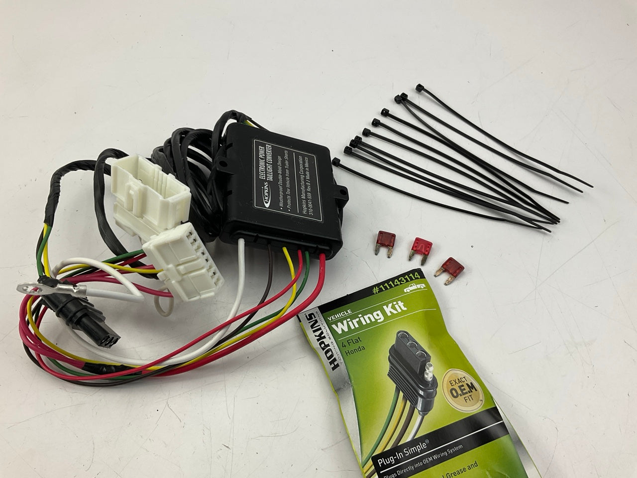 Hopkins 11143114 Plug-in Trailer Wiring Harness Connector Kit - 2011-17 Odyssey