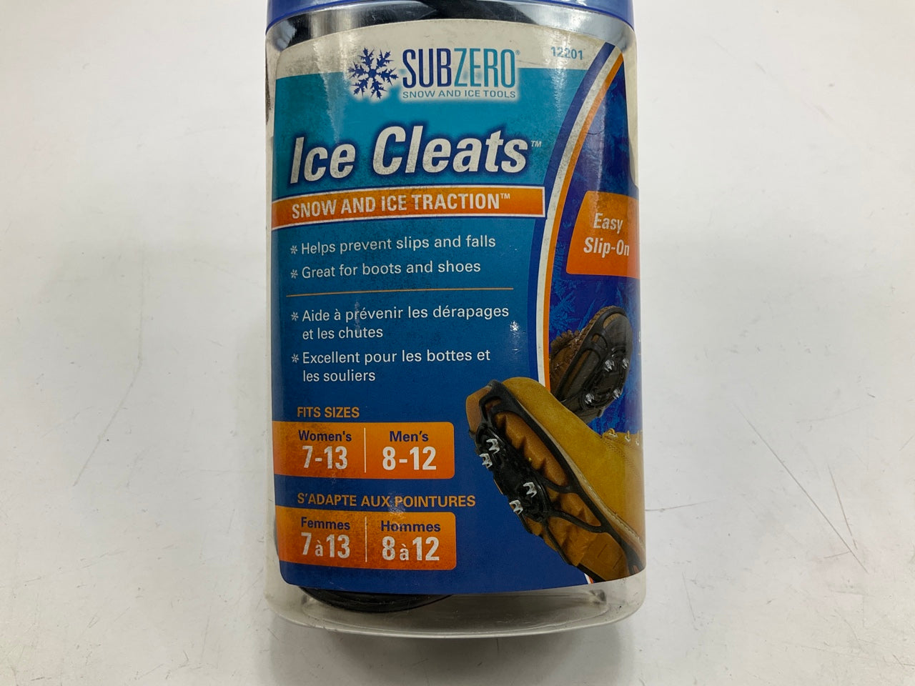 Hopkins 12201 Ice Cleats Snow & Ice Traction - Women 7-13 & Men 8-12 Shoe Size