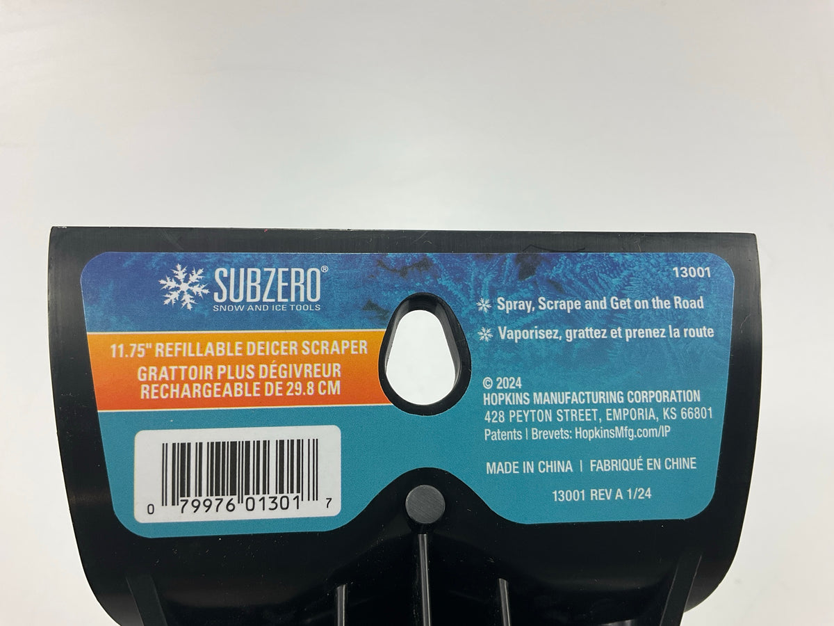 Hopkins Subzero 13001 11.75'' Refillable Spray Bottle/Deicer Ice Scraper