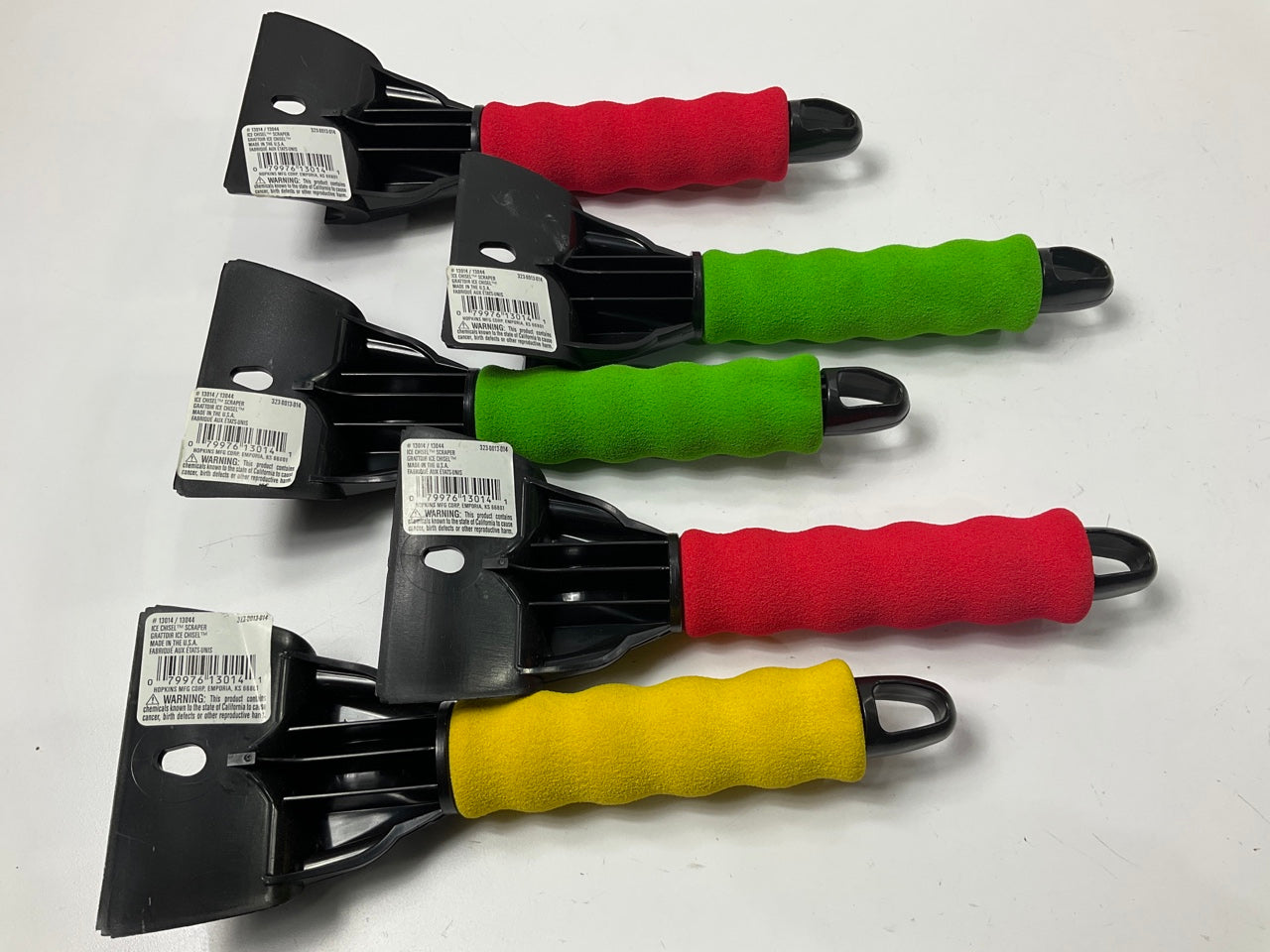 (5) Hopkins 13014 SubZero 10'' Ice Chisel Scraper With Foam Grip