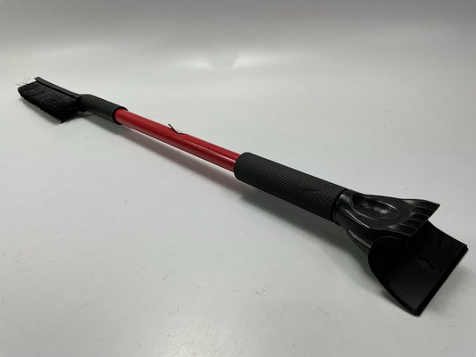 Hopkins 13024 32'' Snow Brush With Ice Chisel, Red Color