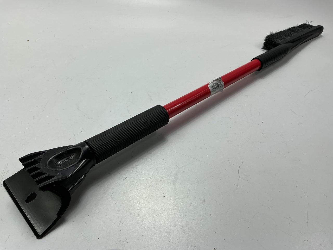 Hopkins 13024 32'' Snow Brush With Ice Chisel, Red Color