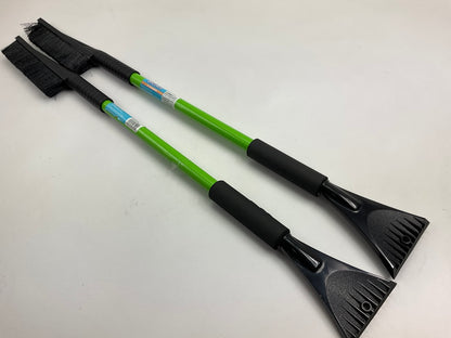 (2) Hopkins 13781 BLIZZARD 35'' Snow Brush / Ice Scrapers - GREEN COLOR