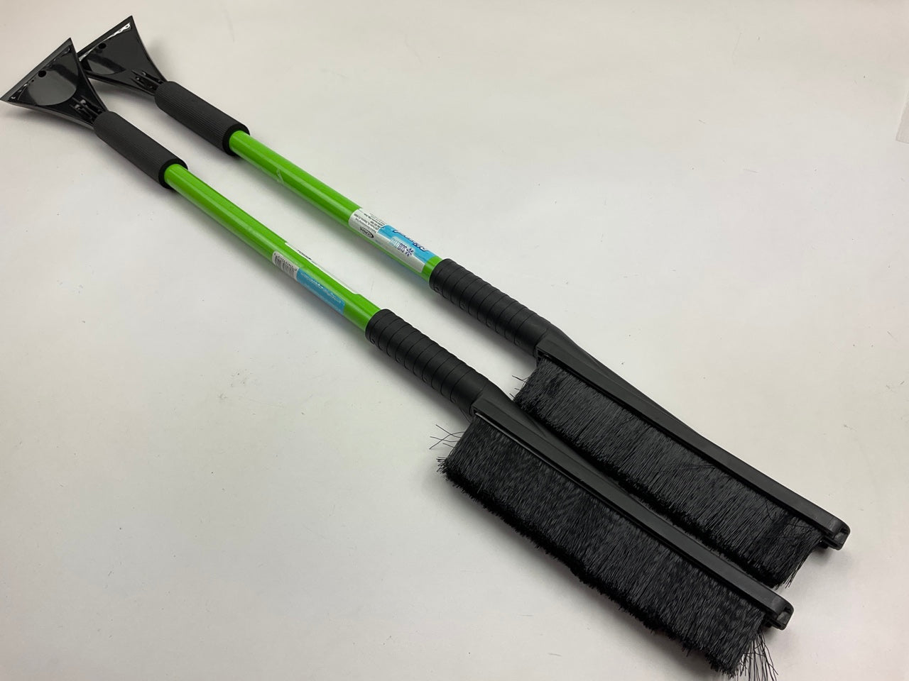 (2) Hopkins 13781 BLIZZARD 35'' Snow Brush / Ice Scrapers - GREEN COLOR