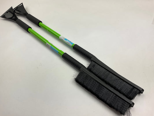 (2) Hopkins 13781 BLIZZARD 35'' Snow Brush / Ice Scrapers - GREEN COLOR