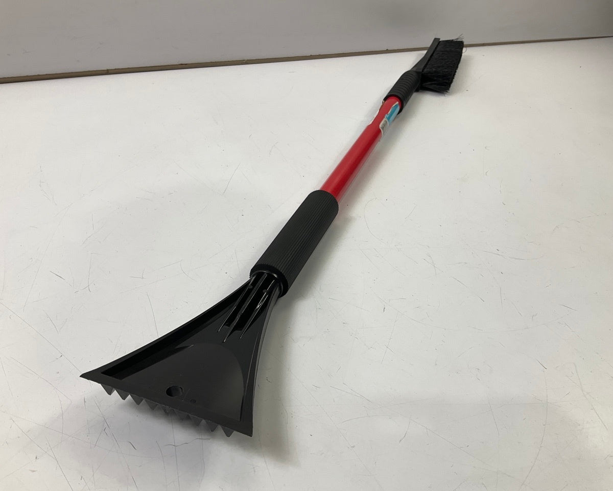 (2) Hopkins 13781 35'' BLIZZARD Car Windshield Snow Brush W/ Ice Scraper - RED