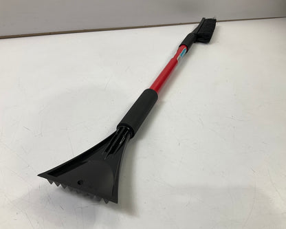 (2) Hopkins 13781 35'' BLIZZARD Car Windshield Snow Brush W/ Ice Scraper - RED