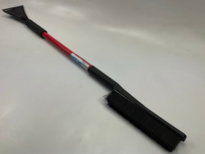 Hopkins 13781 35'' BLIZZARD Car Windshield Snow Brush W/ Ice Scraper RED, SINGLE