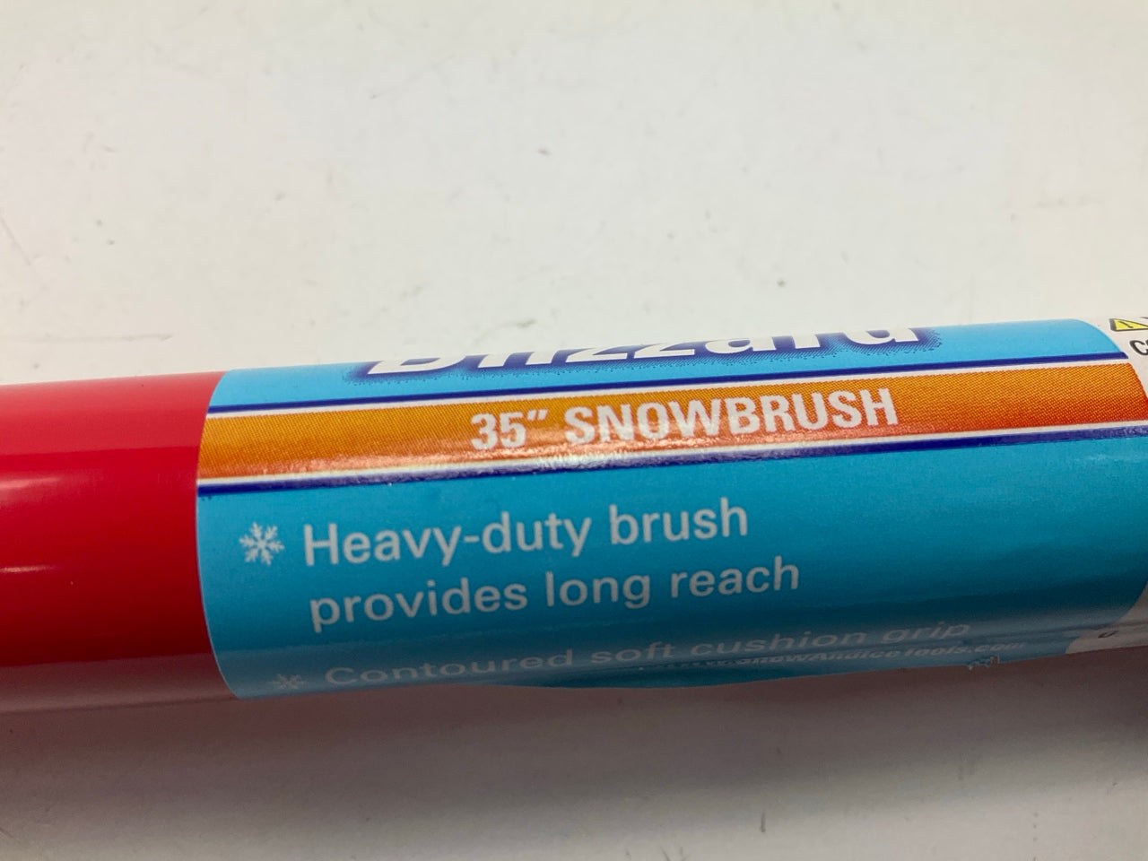 Hopkins 13781 35'' BLIZZARD Car Windshield Snow Brush W/ Ice Scraper RED, SINGLE