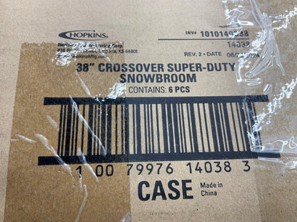 (6) Hopkins 14038 38'' Crossover Super Duty Snowbroom W/ Ice Scraper