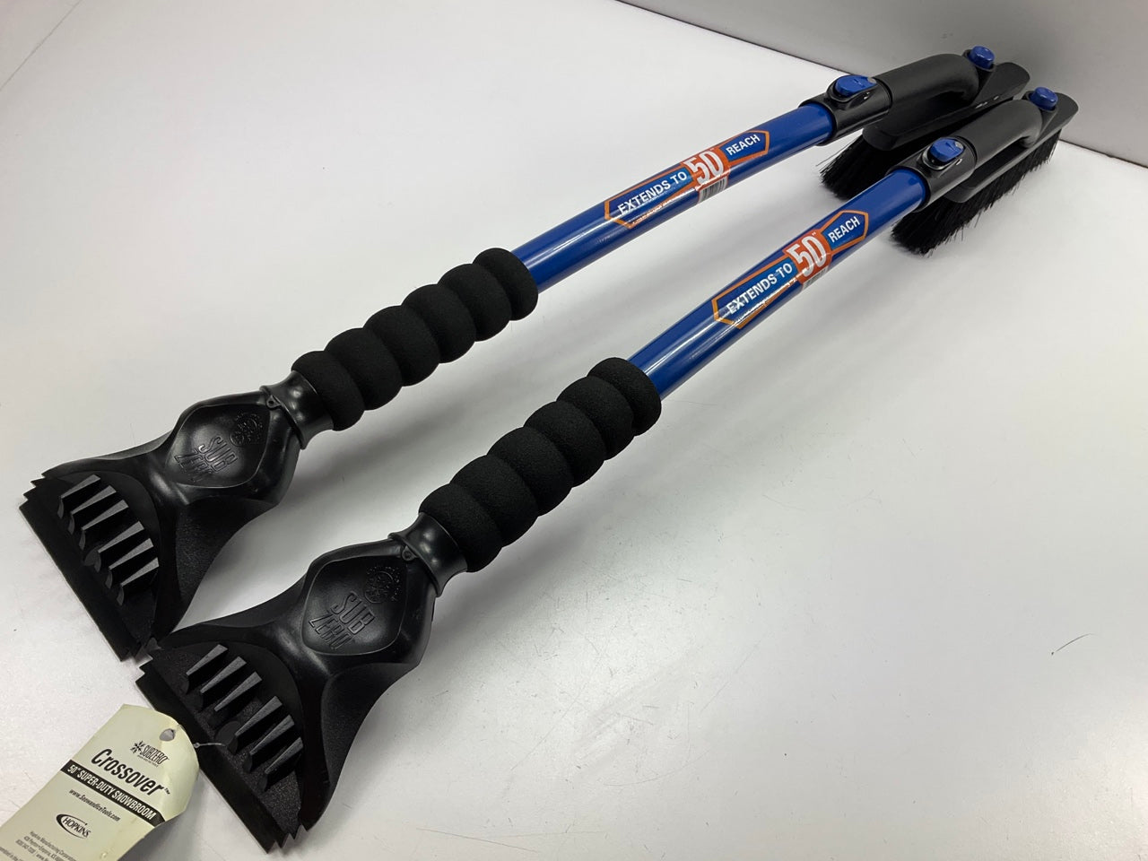 (2) Hopkins 14039 SubZERO 50'' Crossover Pivot Extendable Snow Brush Ice Scraper