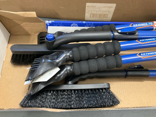 PACK OF 6 - Hopkins 14039 50'' Ice Scraper Brush Super Duty Extendable Snowbroom