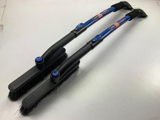 (2) Hopkins 14039 SubZERO 50'' Crossover Pivot Extendable Snow Brush Ice Scrapers