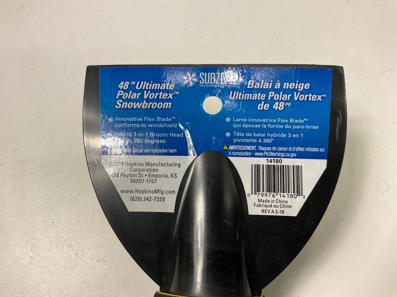 (2) Hopkins 14180 SubZERO 48'' Polar Vortex Snowbrush Ice Scraper 12'' Head Width